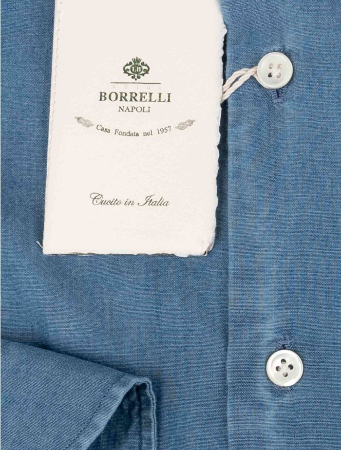 Luigi Borrelli Denim Cotton Shirt | IsuiT