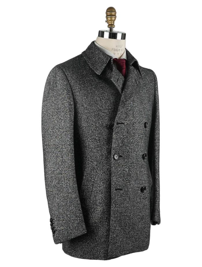 Cesare Attolini Multicolor Lama Wool Pa Overcoat Double