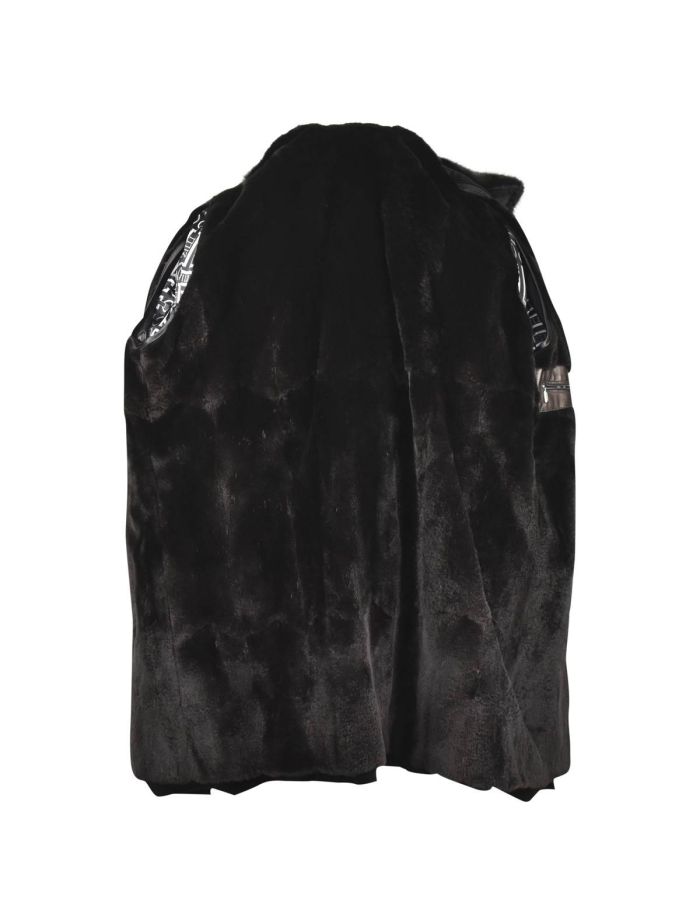 Zilli Black Cashmere Weasel Mink Fur Trench Coat | IsuiT