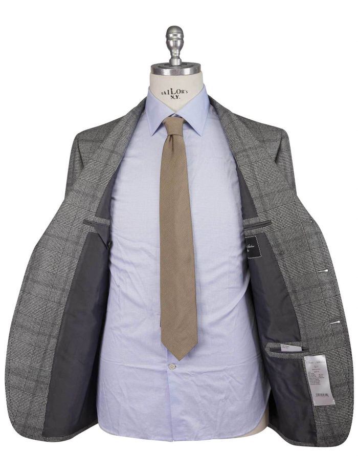 Cesare Attolini Gray Wool Cashmere Blazer | IsuiT