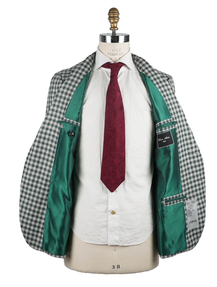 Cesare Attolini Multicolor Wool Silk Linen Blazer | IsuiT
