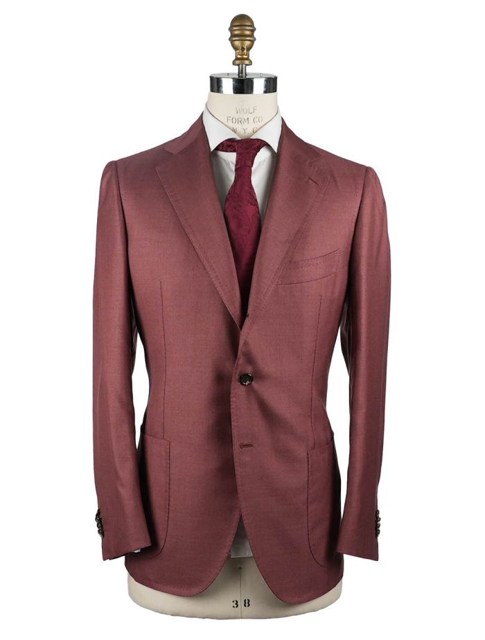 Cesare Attolini Red Cashmere Silk Blazer | IsuiT