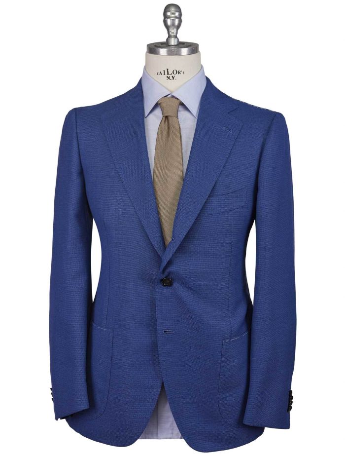 Cesare attolini 希少生地　50 Cesare Attolini Suit Gray Blue Plaid EU 50/ US 40 - Tie Deals