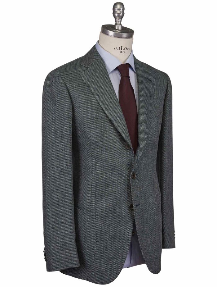 Cesare Attolini　スーツ Cesare Attolini Suit Double Breasted Midnight Blue Gray