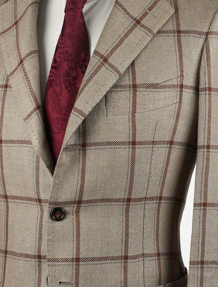 Cesare Attolini Multicolor Linen Blazer | IsuiT