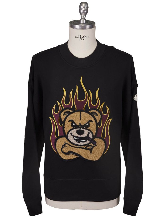 Moncler Genius x Palm Angels Black Cotton Sweater | IsuiT