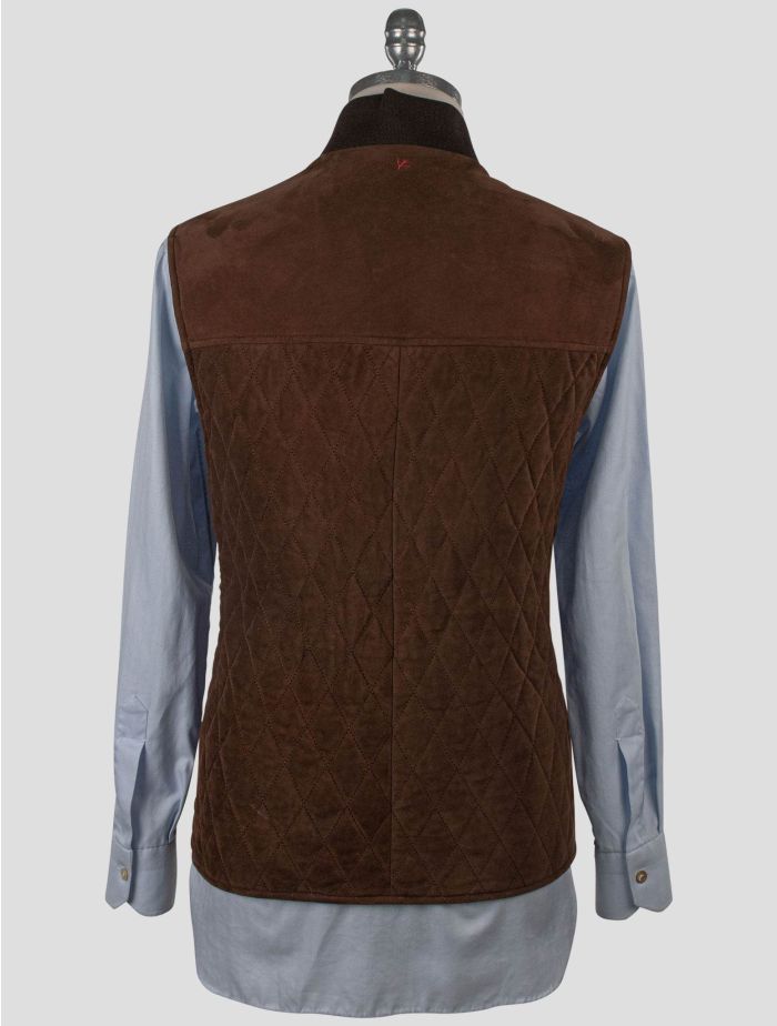 セール(SALE)開催中！ファッション通販 Isaia Brown Leather Suede Gilet | IsuiT トップス