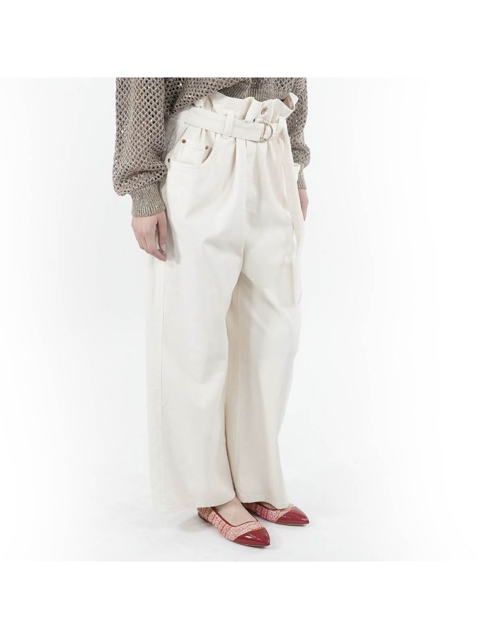 Brunello Cucinelli Beige Cotton Ea Jeans | IsuiT
