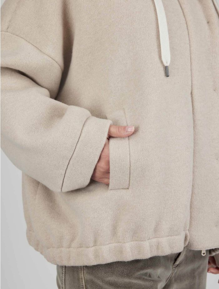 BRUNELLO CUCINELLI フード付きセーター ベージュ Brunello Cucinelli - Oat Cashmere Fringed Trim Belted Cardigan