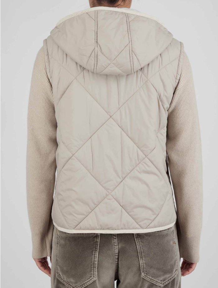 Brunello Cucinelli Beige Cashmere Coat Woman | IsuiT