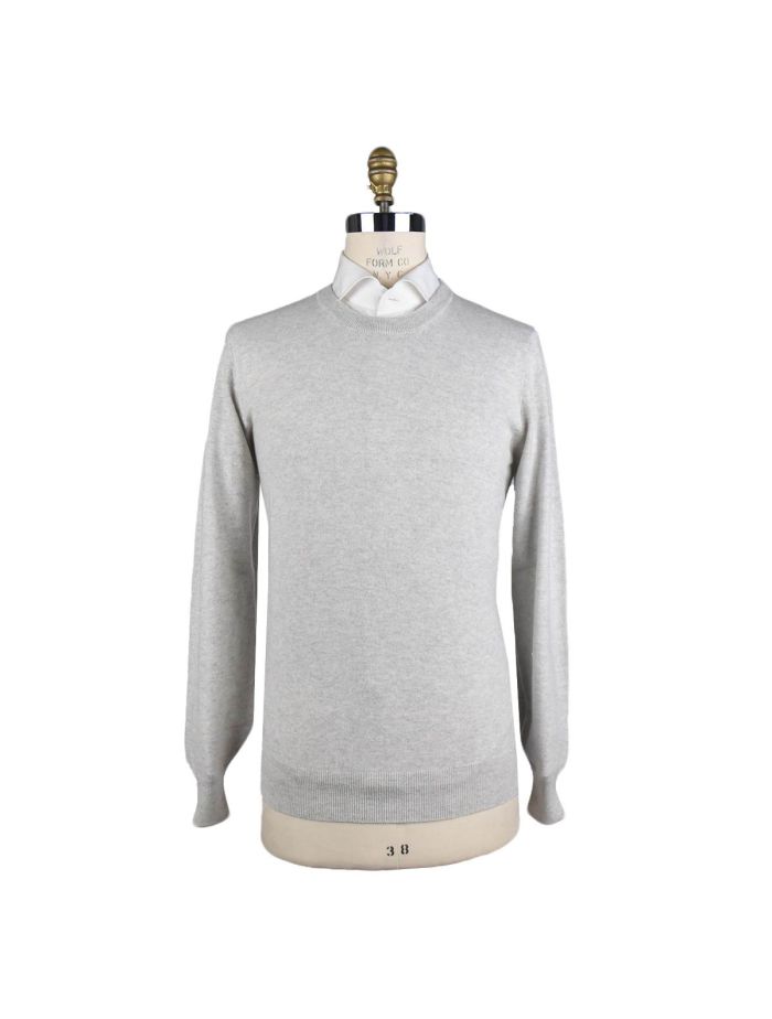 【関税&送料込】Brunello Cucinelli Light Grey Sweatshirt In Brunello Cucinelli Light Gray Cashmere Sweater Crewneck | IsuiT