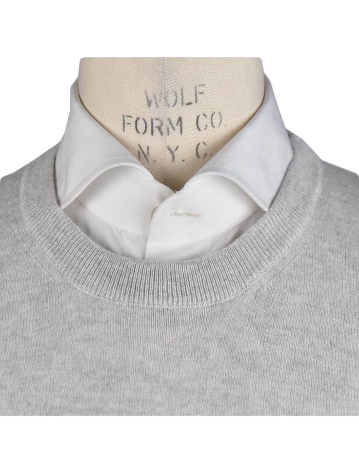 【関税&送料込】Brunello Cucinelli Light Grey Sweatshirt In Brunello Cucinelli Light Gray Cashmere Sweater Crewneck | IsuiT