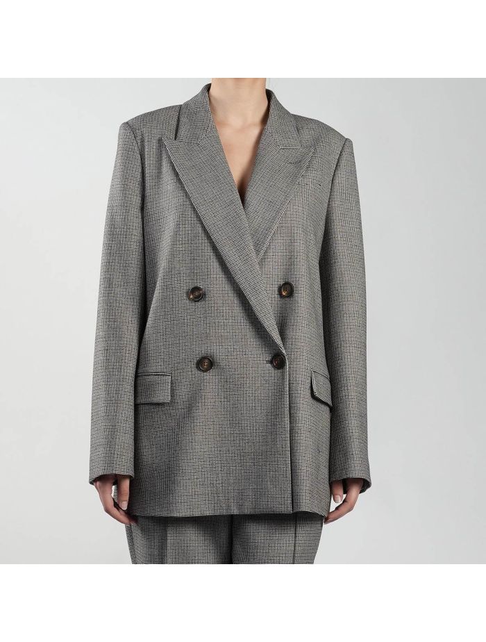 Brunello Cucinelli｜ (M0B131308 C3657) Brunello Cucinelli Multicolor Wool Pa Ea Blazer | IsuiT