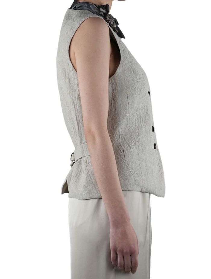 ベスト・ジレ BRUNELLO CUCINELLI Women Outer MH5047920 7958 Beige Brunello Cucinelli Vest MH5047920-C7958 BEIGE | IlDuomo