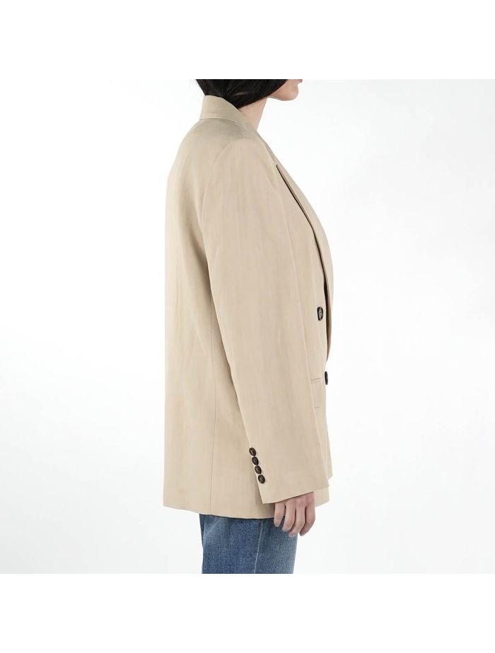 ジャケット BRUNELLO CUCINELLI Brunello Cucinelli Tailleur Jacket Brunello Cucinelli - Lilac Gabardine Adjustable Back Jacket