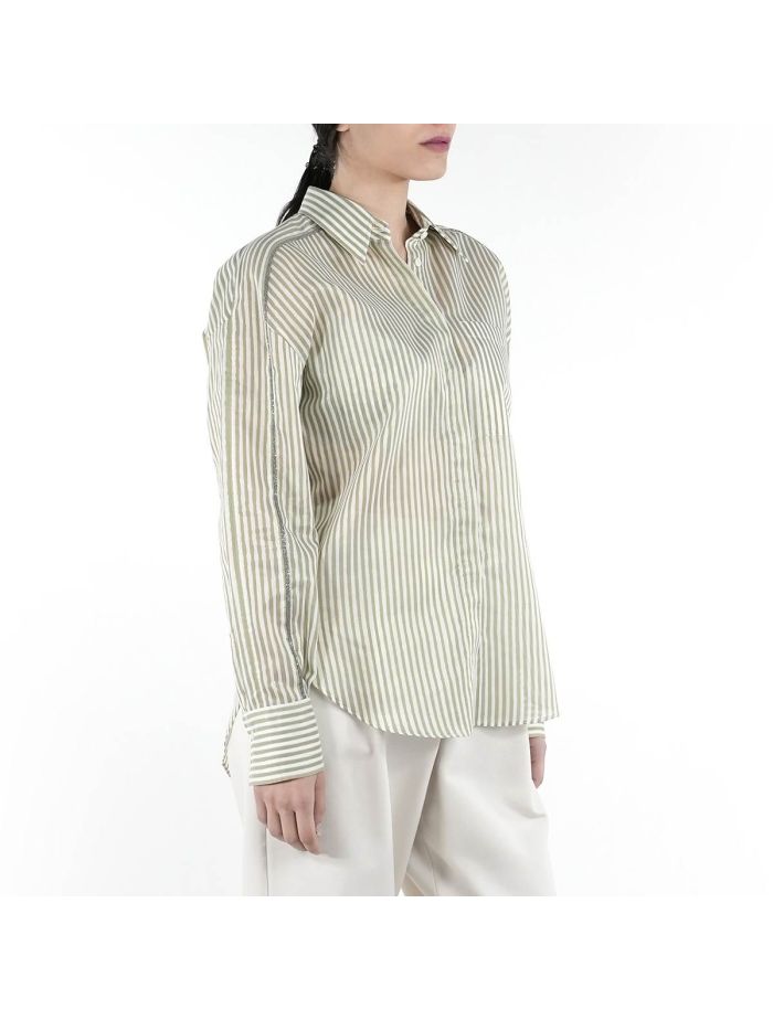 Brunello Cucinelli Multicolor Cotton Silk Viscose Metallic