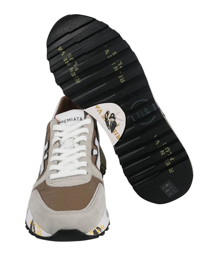 Premiata Multicolor Leather Suede Pa Cotton Sneakers | IsuiT