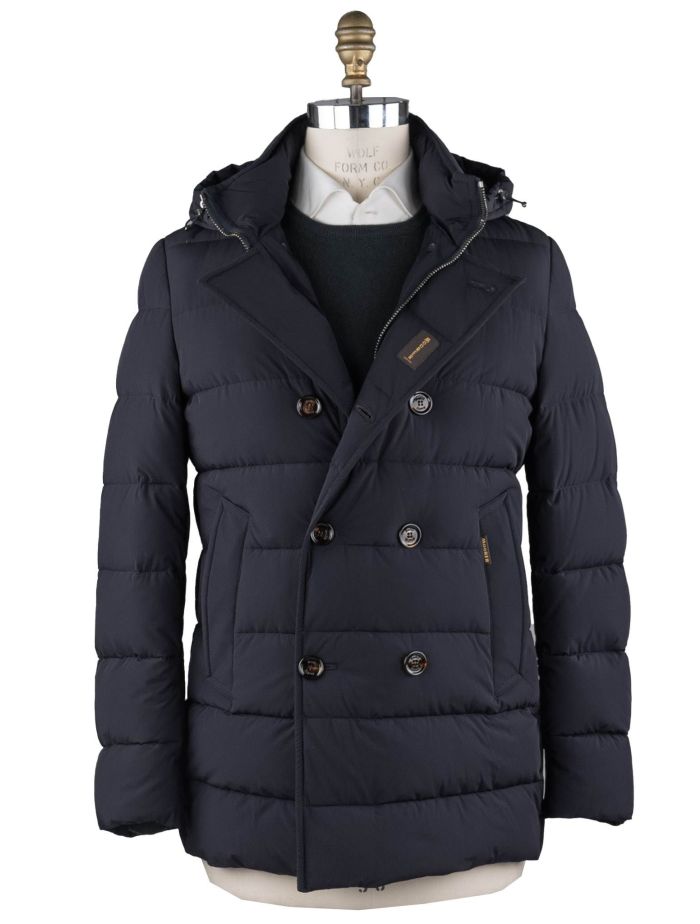 ダウンジャケット Moorer Black Polyester Siro Down Jacket SIRO-L in BLU: Luxury Italian Jackets for Men | MooRER®