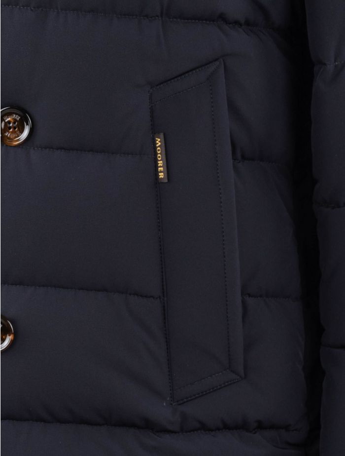 MooRER Dark Blue Pa Pl Coat | IsuiT