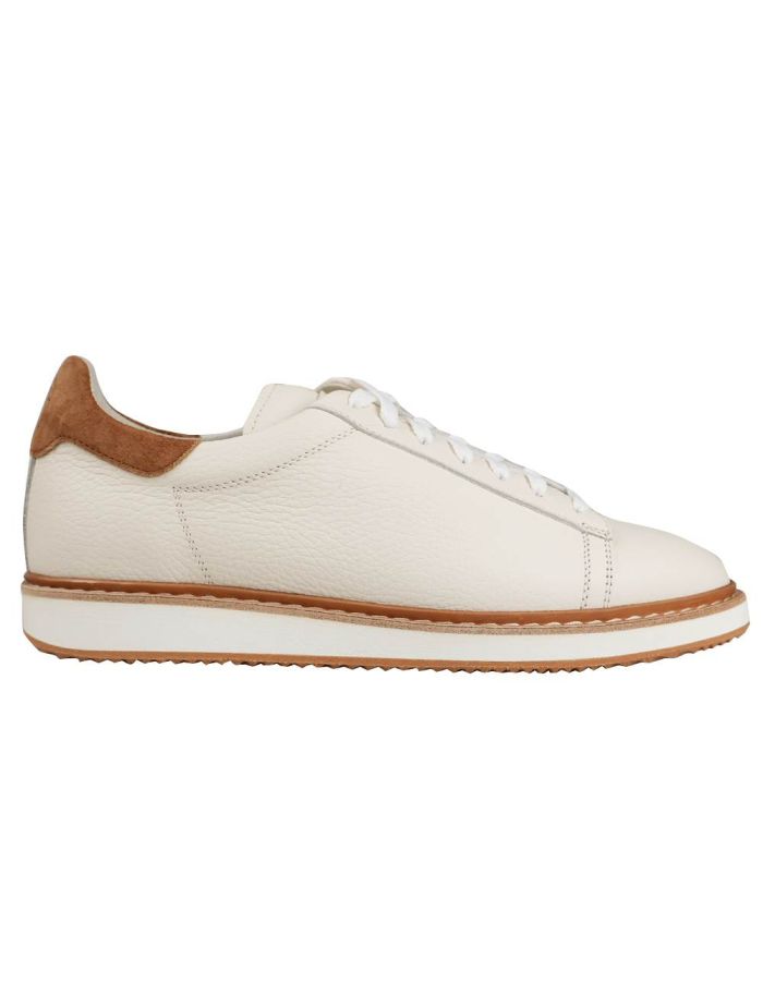 Brunello Cucinelli Beige Leather Sneakers | IsuiT