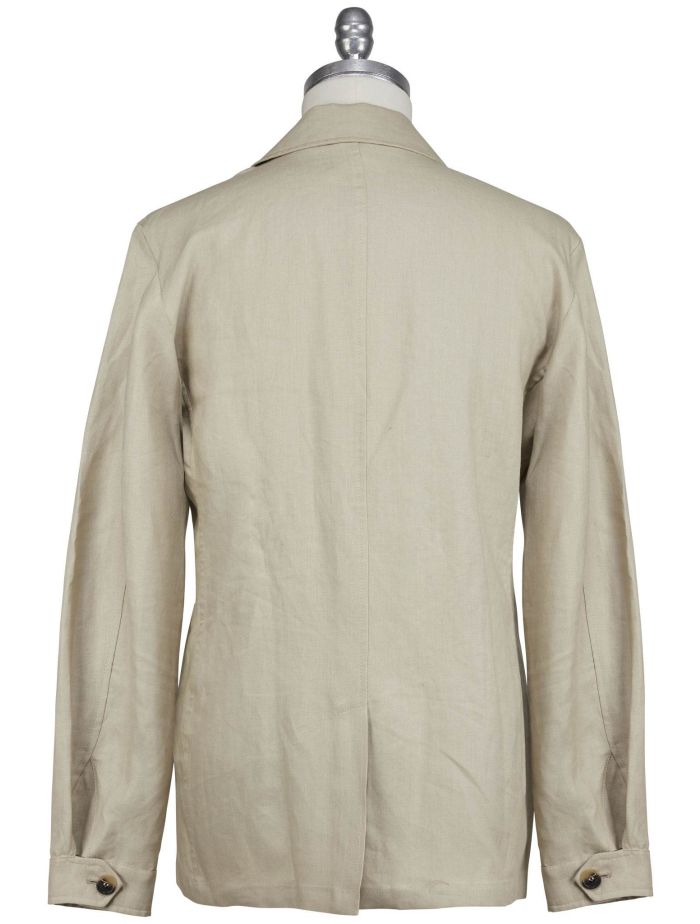 Luigi Borrelli Beige Linen Coat | IsuiT