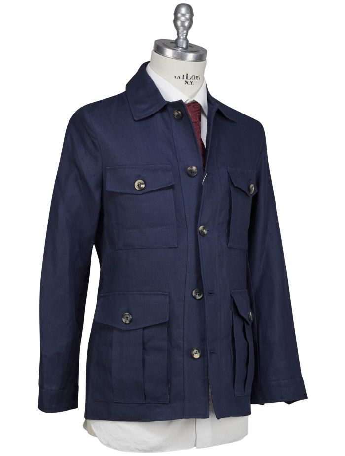 Luigi Borrelli Blue Linen Coat | IsuiT
