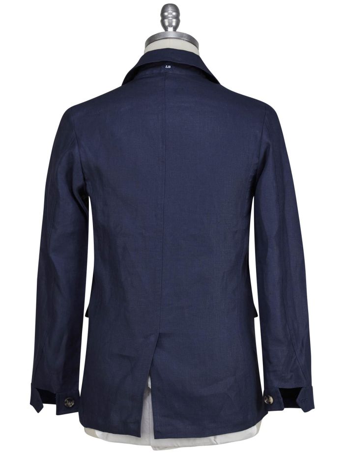 Luigi Borrelli Blue Linen Coat | IsuiT