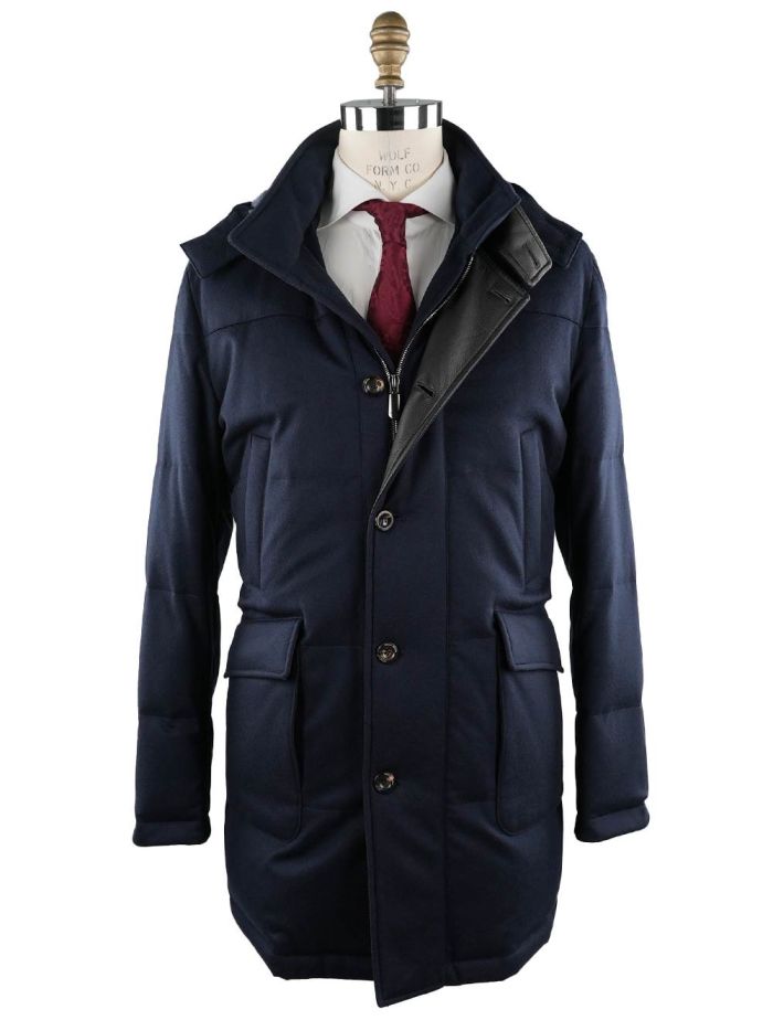 Cesare Attolini Blue Cashmere Coat | IsuiT