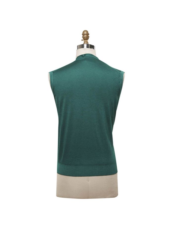 KITON Green Cashmere Silk Gilet | IsuiT