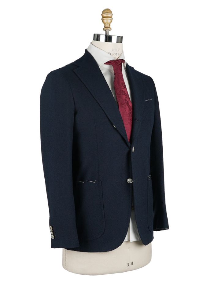 Sartorio Napoli Blue Cotton Pa Blazer | IsuiT