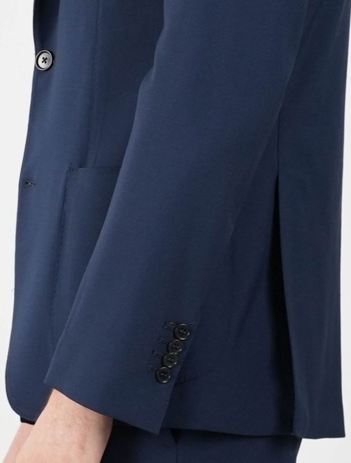 Sartorio Napoli Blue Virgin Wool Mohair Ea Suit | IsuiT