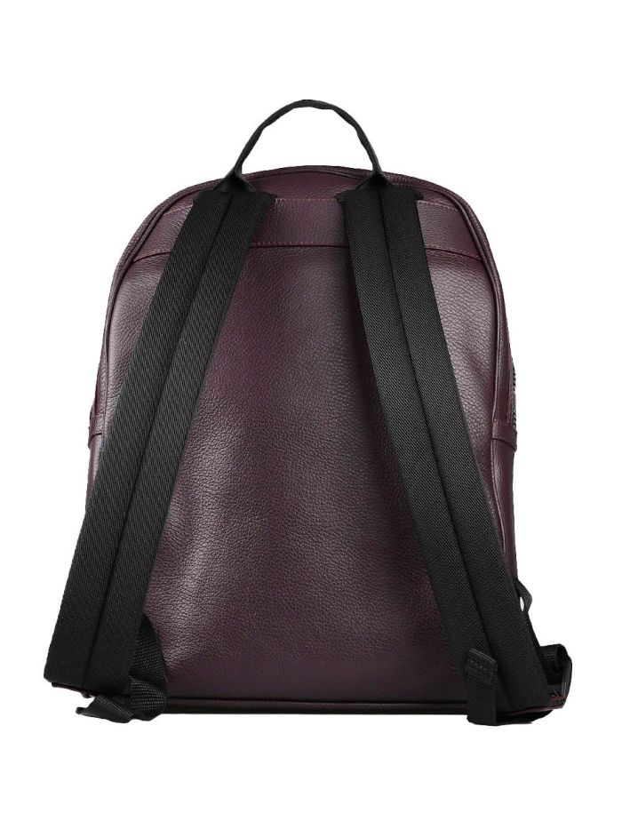 Maroon leather backpack cheap