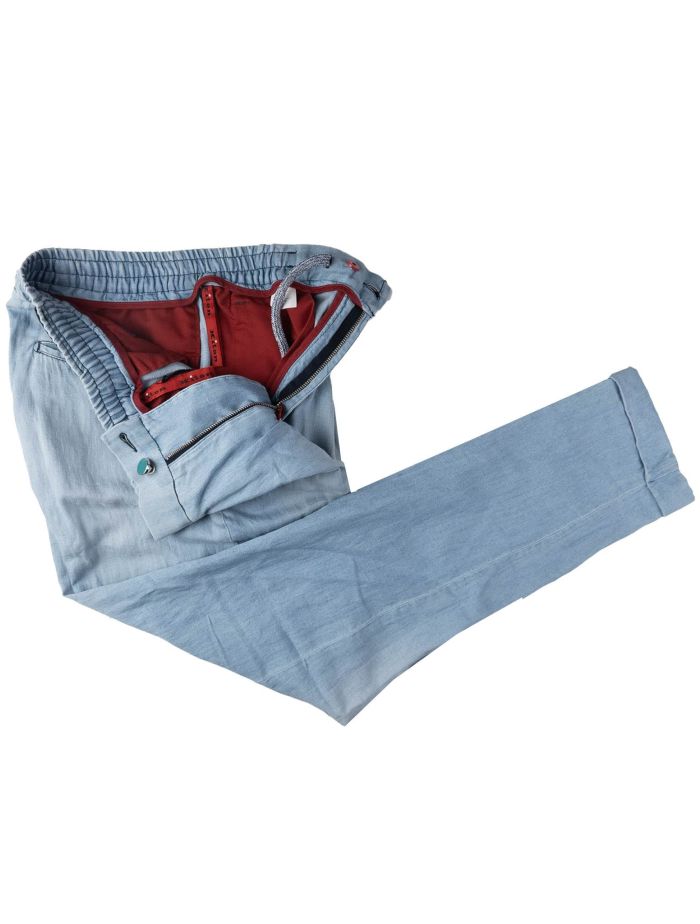 [シヌーン] SINOON FLOWER COTTON PANTS (LIGHT BLUE) SINOON
