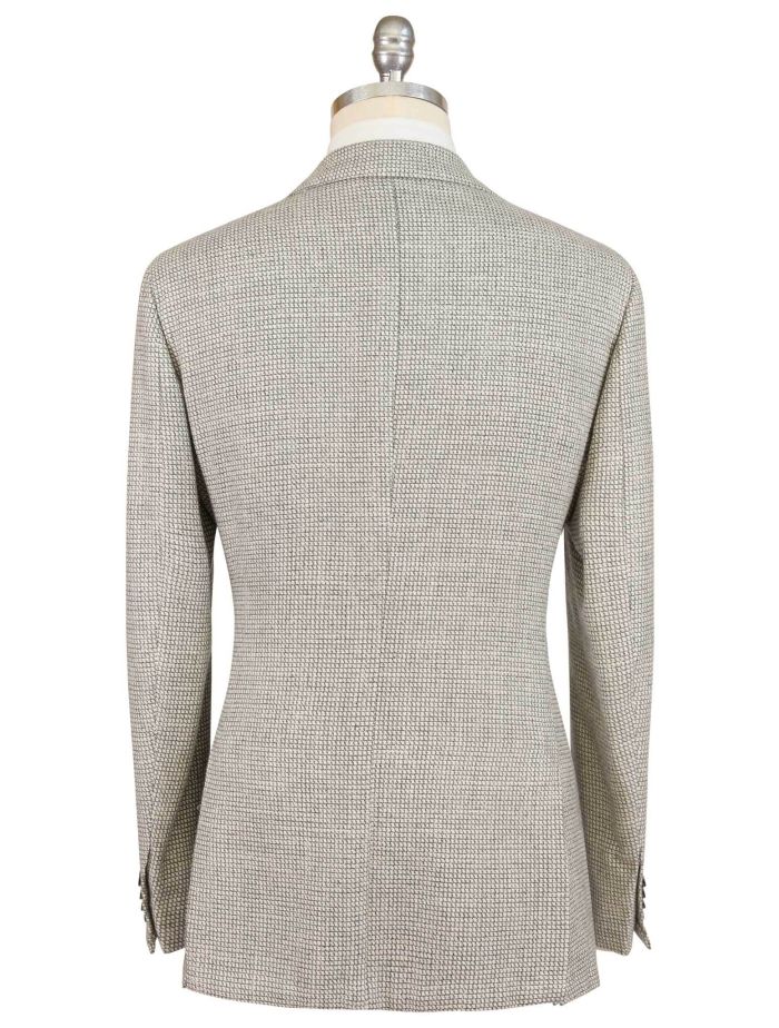 Kiton Gray Cashmere Virgin Wool Silk Linen Blazer | IsuiT