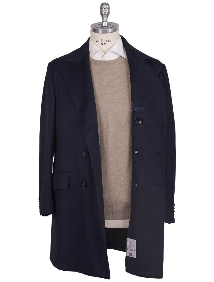 Kiton Blue Cashmere Silk Vicuna Peru Overcoat | IsuiT Kiton Blue Cashmere Silk Vicuna Peru Overcoat | IsuiT
