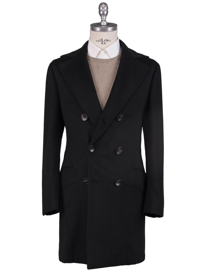 Kiton Black Cashmere Vicuna Peru Overcoat | IsuiT
