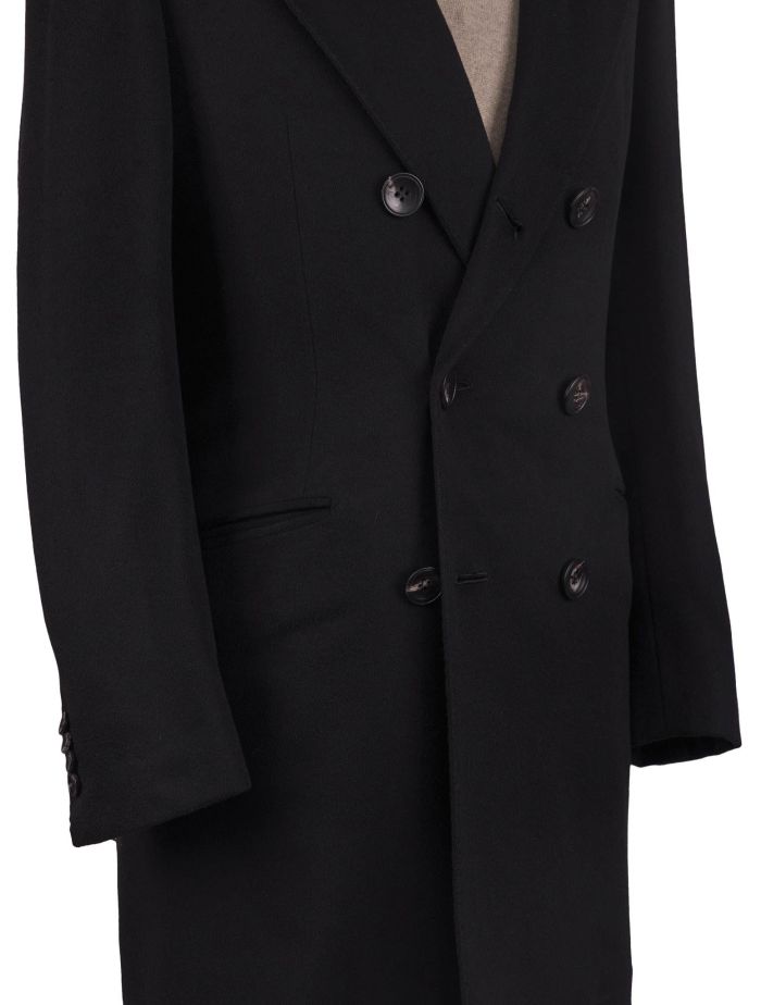 Kiton Black Cashmere Vicuna Peru Overcoat | IsuiT
