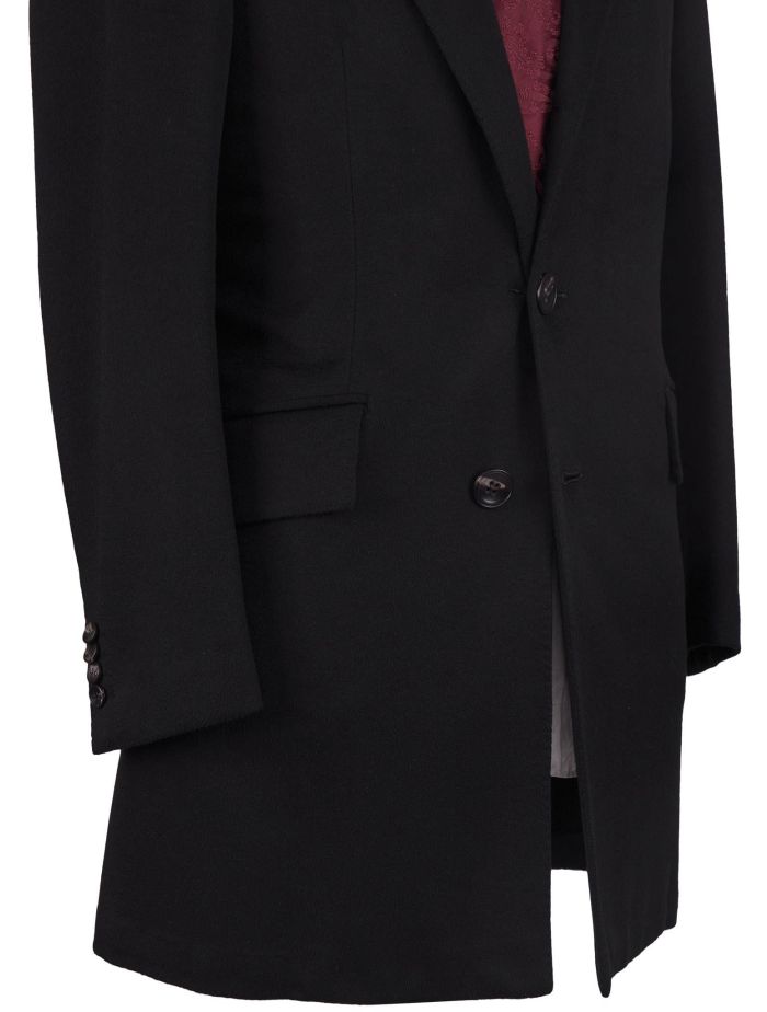 Kiton Black Cashmere Vicuna Peru Overcoat | IsuiT