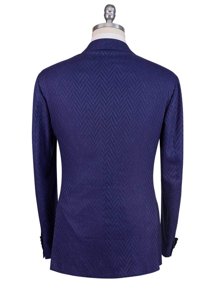 【送料&関税込】Kiton Blue Striped Silk Single-breasted Blaz Double-breasted pinstripe suit in cashmere and linen | Kiton