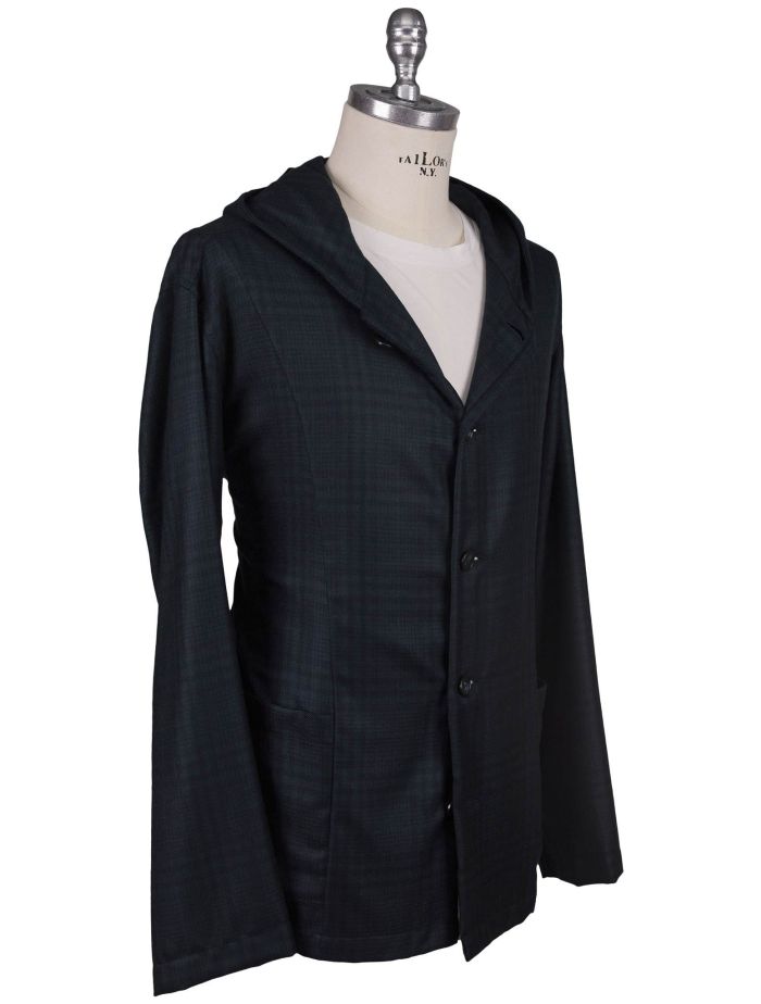 Tシャツ・カットソー Kiton FW24 AAL - Cashmere shirt (UMC016 001) Kiton Blue Green Cashmere Overshirt Luca | IsuiT