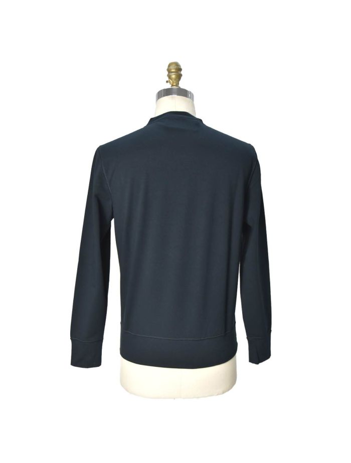Kiton Blue Cotton Ea Sweater Crewneck | IsuiT