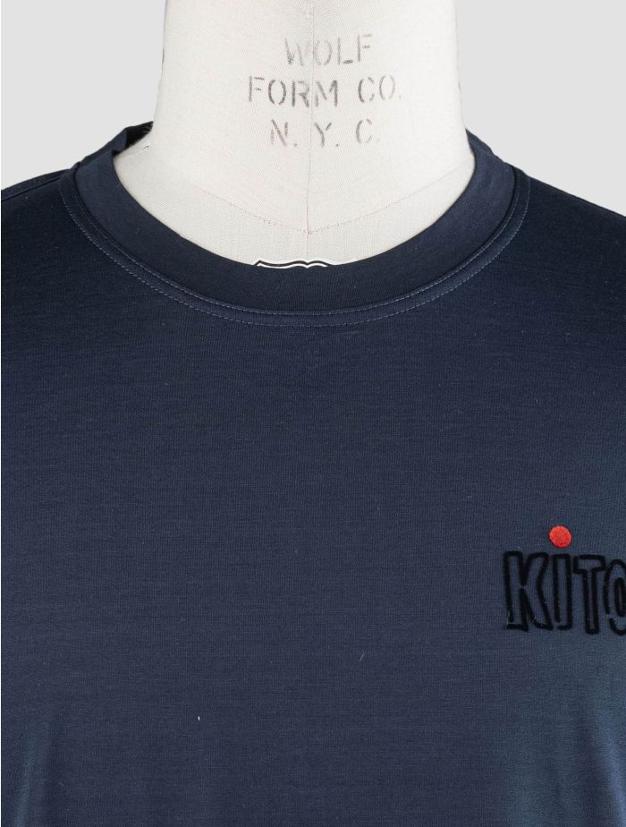 Kiton Blue Navy Cotton T-Shirt | IsuiT