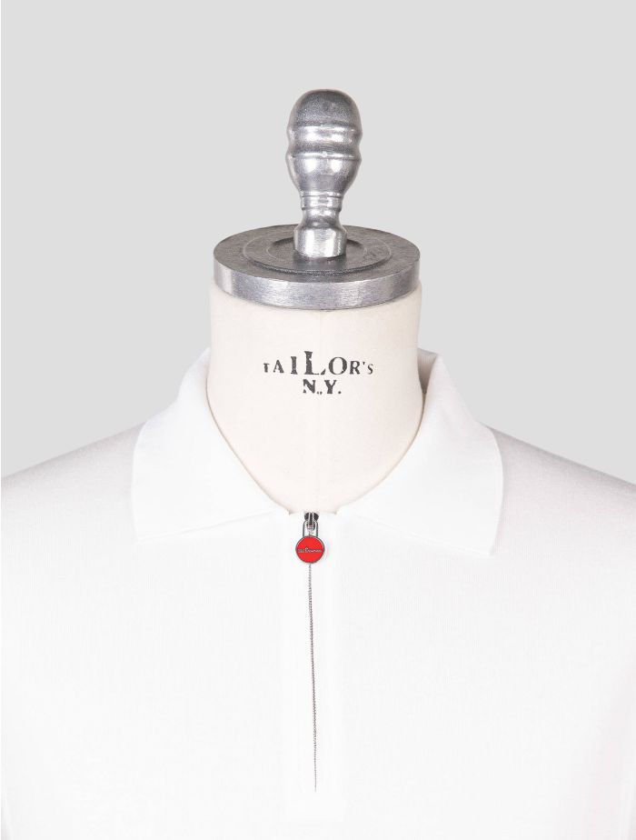 Kiton White Cotton Polo | IsuiT