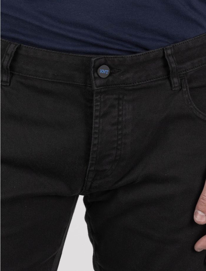 KNT Kiton Black Cotton Ea Jeans Special Edition | IsuiT