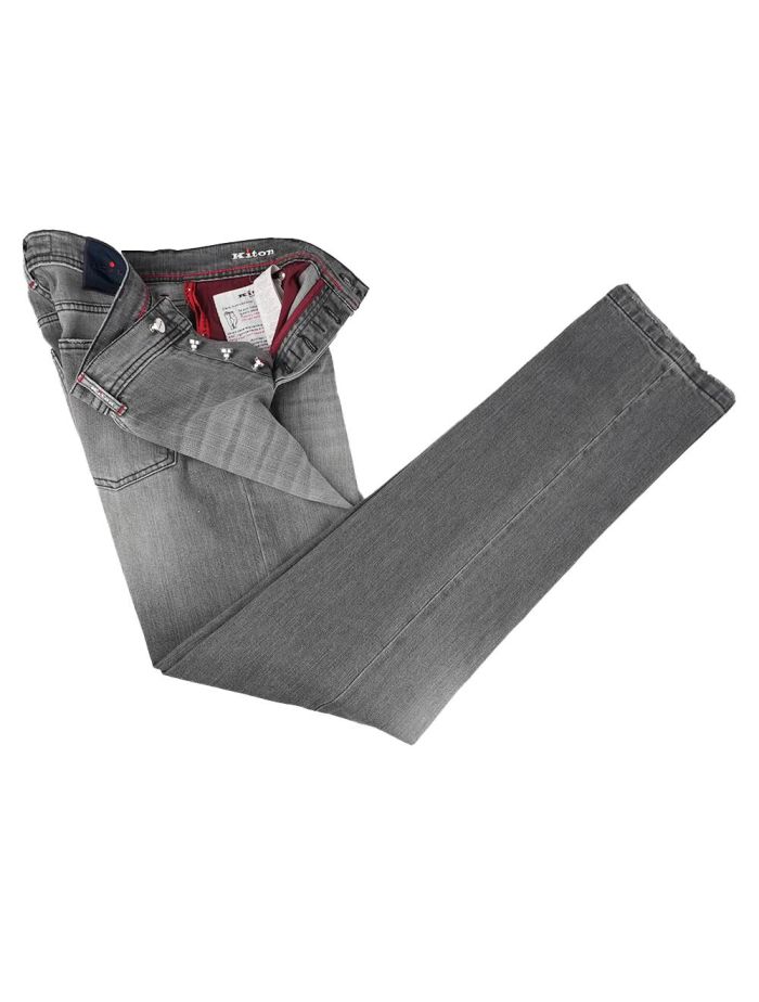 Kiton Gray Cotton Ea Jeans | IsuiT