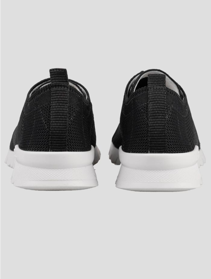 Kiton Black Cotton Ea Pu Sneakers | IsuiT
