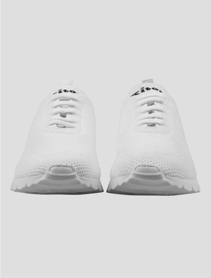 Kiton White Cotton Ea Sneakers | IsuiT