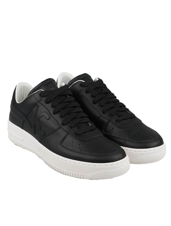 KNT Kiton Black Leather Sneakers | IsuiT