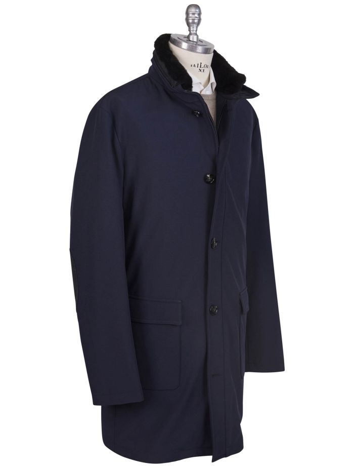 Kiton PL EA Collar Beaver Fur Overcoat | IsuiT