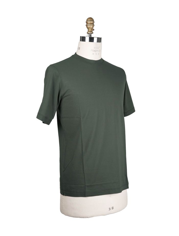 Kired Dark Green Cotton T-Shirt | IsuiT